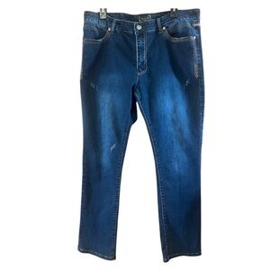 Ace Of Diamond Men’s Straight Leg Jeans In Antique Blue